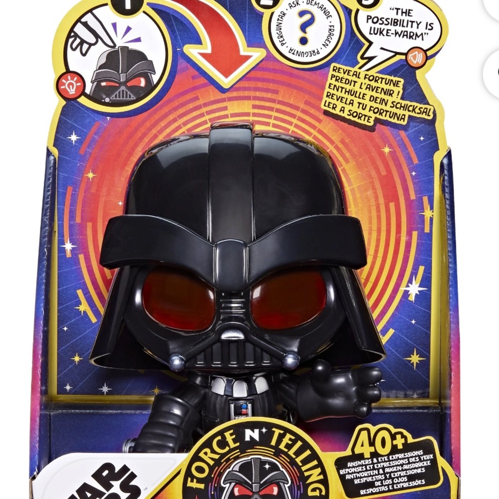 Star Wars Force N' Telling Darth Vader Black and Red Figure